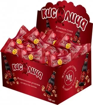 Жувальна резинка Saadet Кислица Кола 3.5г, 100 шт