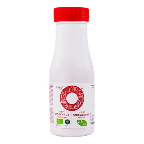 Йогурт 2.5% Полуниця Organic Milk 190г