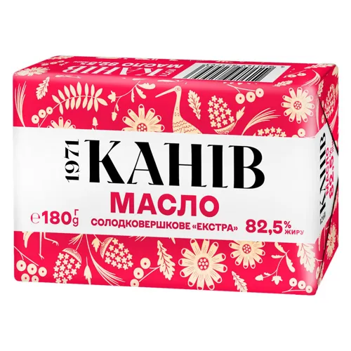 Масло солодковершкове Екстра Канів 82,5% 180г