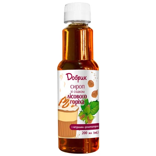 Сироп Добрик зі смаком лісового горіха 200мл
