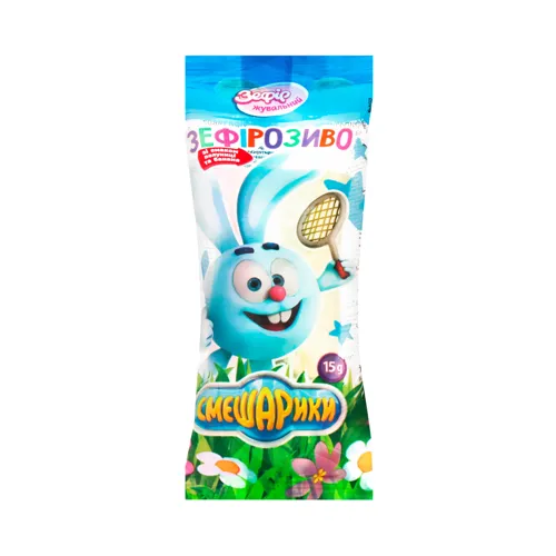 Зефір жувальний зi смаком полуниці та банана Зефiрозиво Confectum м/у 15г