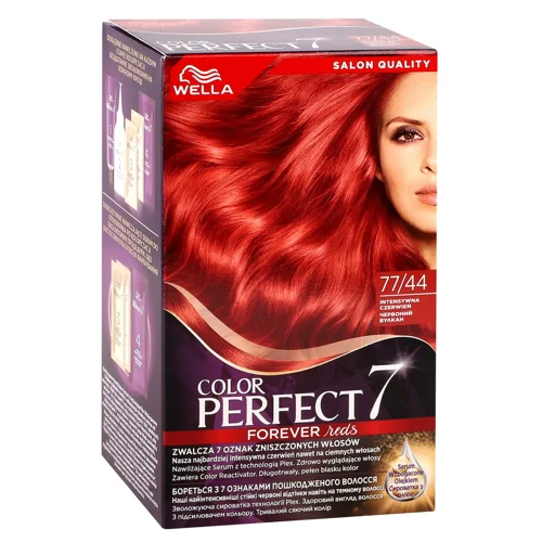 Фарба для волосся Wella Color Perfect 77/44 Вулканічний червоний