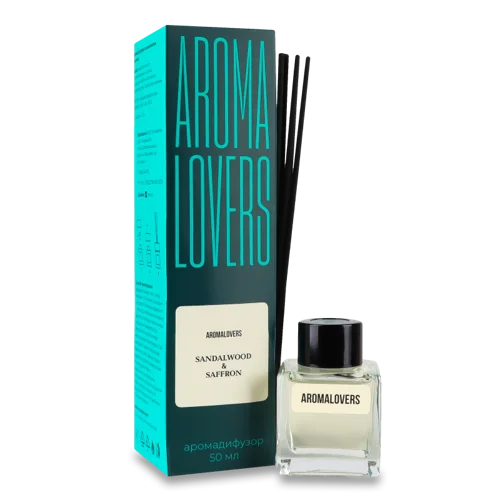 Аромадифузор З Комплектом Паличок Sandalwood & Saffron Aroma Lovers 50мл