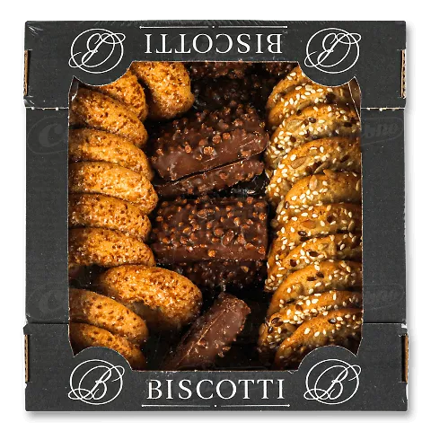 Печиво Biscotti Деліціо Мікс здобне пісочно-відсад, 0,45кг