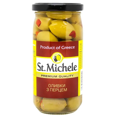 Оливки St.Michele з перцем 380г