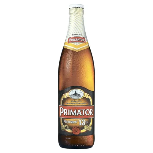 Пиво Primator Polotmavy 13% напівтемне фільтроване 5,5% 0,5л