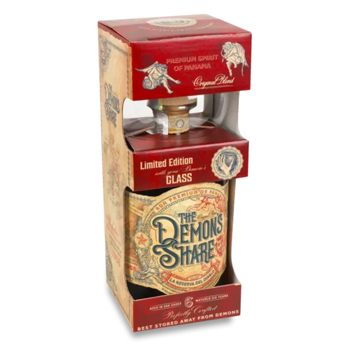 Ром The Demon's Share 6 years old 0,7 л + склянка