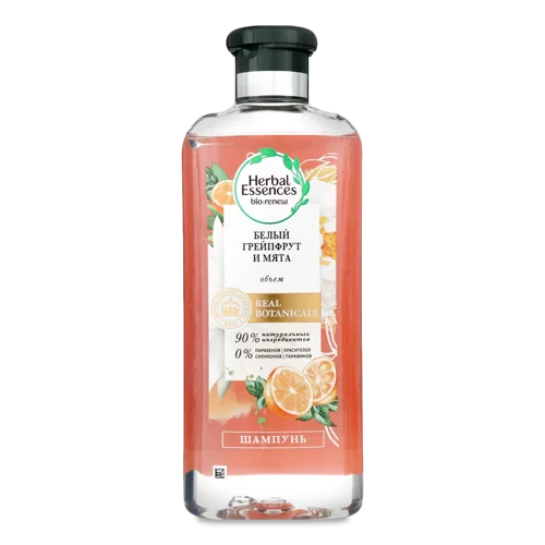 Шампунь Для Волосся Білий Грейпфрут Та М'ята Herbal Essences, 400мл