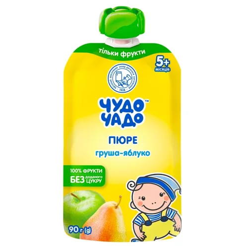 Пюре Чудо-Чадо Груша-яблуко для дітей з 4-х місяців 90г