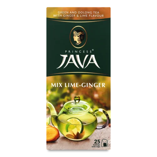 Чай Мікс Лайм-Імбир Вищого Ґатунку, Картонна Упаковка 25х1.5г