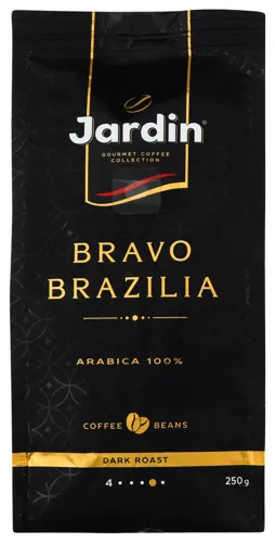Кава натуральна в зернах Bravo Brazilia Jardin м/у 250г