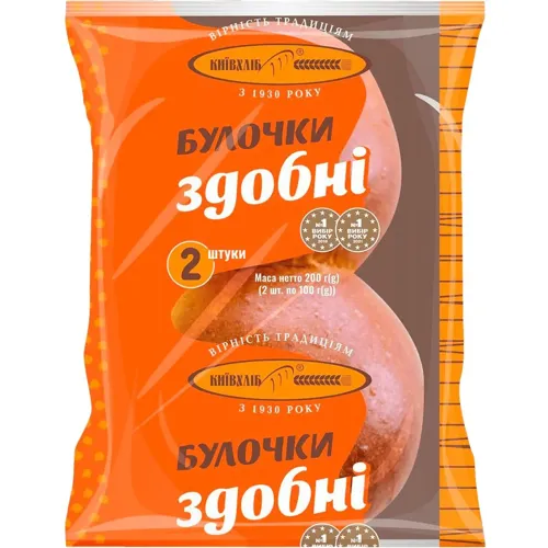 Булочки Київхліб здобні 2 шт 200г