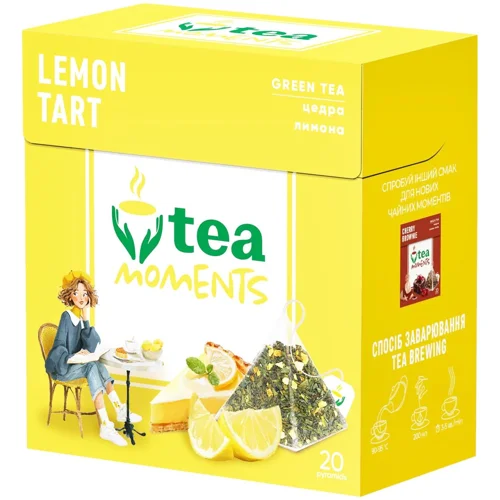 Чай зелений Tea Moments  Lemon Tart 1,8г*20шт