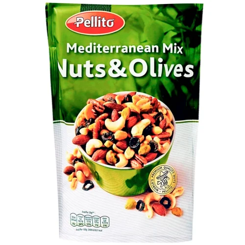 Суміш Pellito Середземноморська Горіхи та оливки 125г