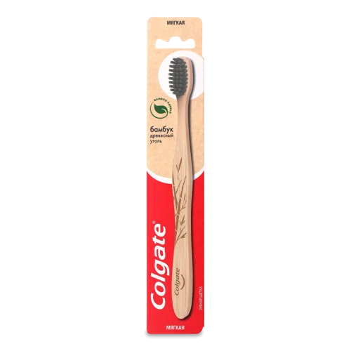 Зубна Щітка М'яка Бамбук Деревне Вугілля Colgate, 1шт