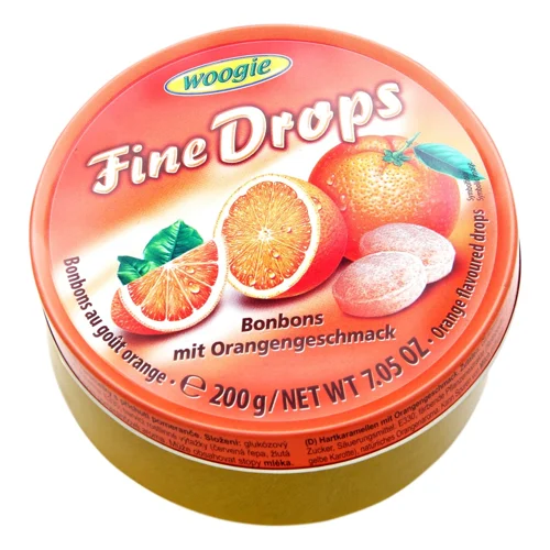 Льодяники Woogie Fine Drops апельсин 200г