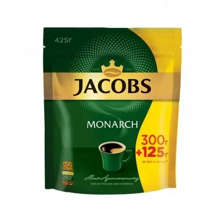 Кава 425г Jacobs Monarch розчинна сублімована м/уп