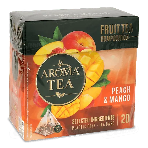 Суміш фруктово-ягідна Aroma Tea «Персик і манго», 20*2г/уп