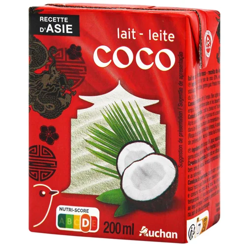 Молоко Auchan кокосове 200мл