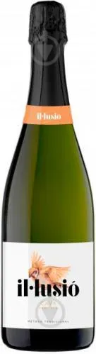 Вино ігристе біле натуральне сухе Cava Illusio Semi-Secco 0.75л