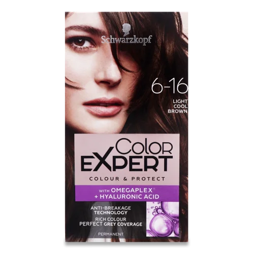 Крем-фарба Color Expert 6-16 Холодний Попелястий Каштановий, стійка, в/ґ