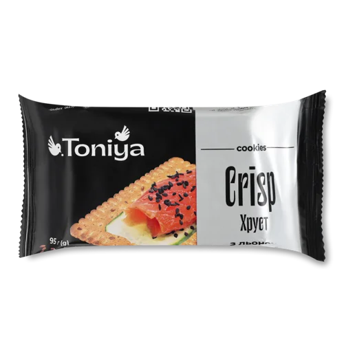 Печиво Затяжне З Льоном Хруст, Вищого Ґатунку, Картонна Упаковка, 95г