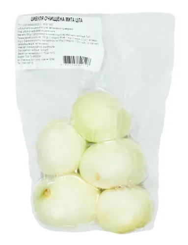 Цибуля очищена мита ціла 500г