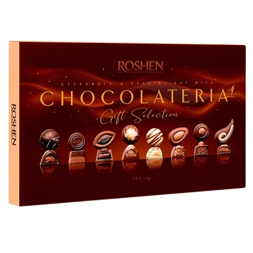 Цукерки Roshen Chocolateria шоколад та праліне 194г