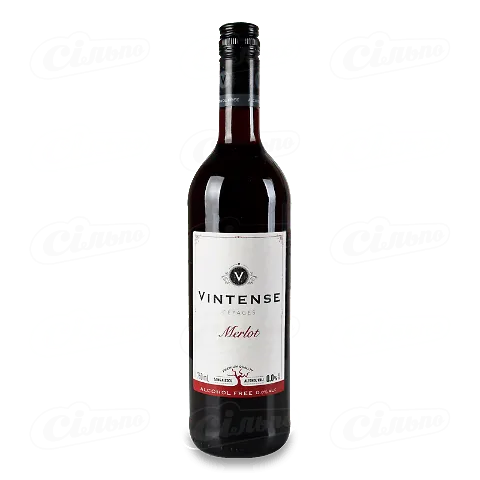 Вино Vintense Merlot безалкогольне, 0,75л