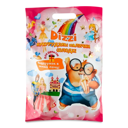 Солодкі Кукурудзяні Палички, Подарунок Dizzi, в/ґ, 80г