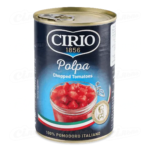 Томати Cirio Polpa різані в томатному соку, 400г