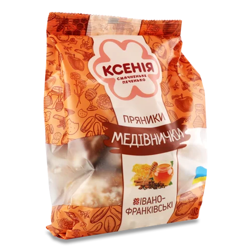 Пряники Сирцеві Глазуровані Медівнички Ксенія, м/у 240г