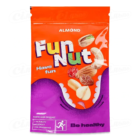 Мигдаль Almond FunNut сушений, 130г