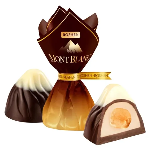 Цукерки Roshen Монблан з цілим лісовим горіхом
