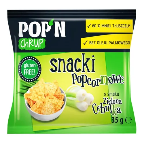 Снеки Pop'n Chrup з зеленою цибулею 35г