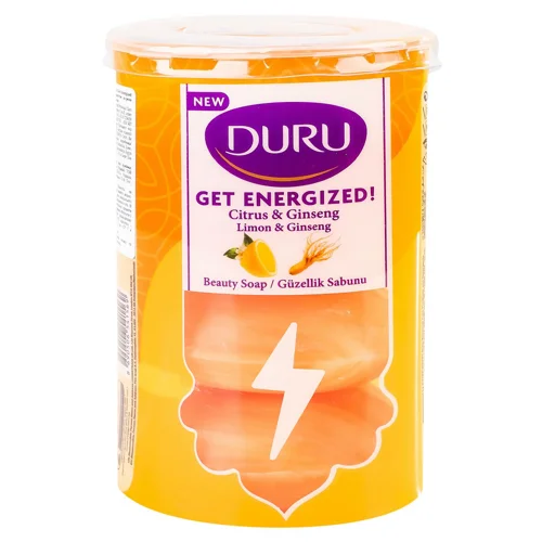 Мило тверде Duru Get Energized Женьшень та лимон 4шт*90г