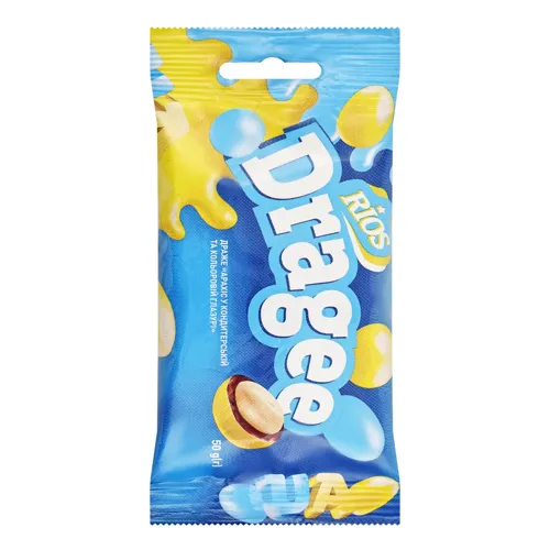 Драже Rios арахіс у кондитерській та кольоровій глазурі 50г