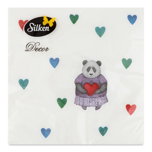 Паперові Серветки 3-шарові Silken 33x33см, 18шт