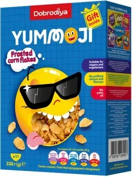 Хлопья Добродія Yummoji Кукурузні глазуровані 330г