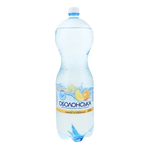 Напій безалкогольний сильногазований зі смаком лимона і апельсина Оболонська п/пл 2л