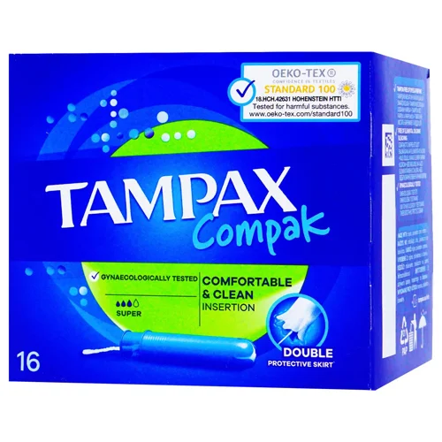 Тампони Tampax Compak Super 16шт