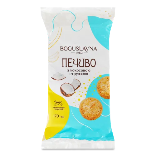 Печиво Здобне З Кокосовою Стружкою В/ґ, 170г