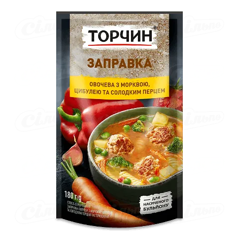 Заправка Торчин овочева з моркв-цибул-солод перцем, 180г