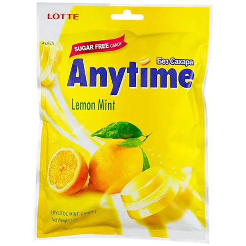 Карамель Anytime Лимон-м'ята без цукру 74г