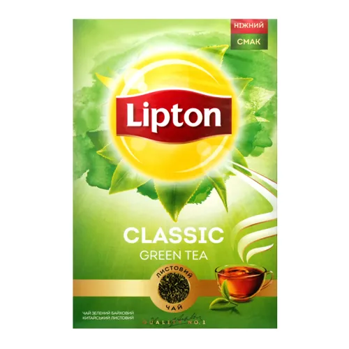 Чай зелений байховий листовий Classic Lipton