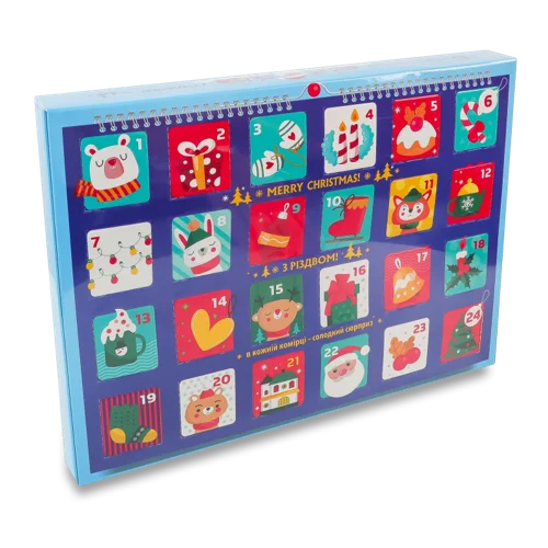 Кондитерський Набір Різдвяний Календар від Конті, картонна упаковка, 0.251 кг