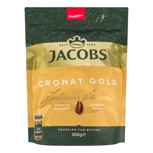 Кава розчинна Jacobs Cronat Gold сублімована д/п, 200г