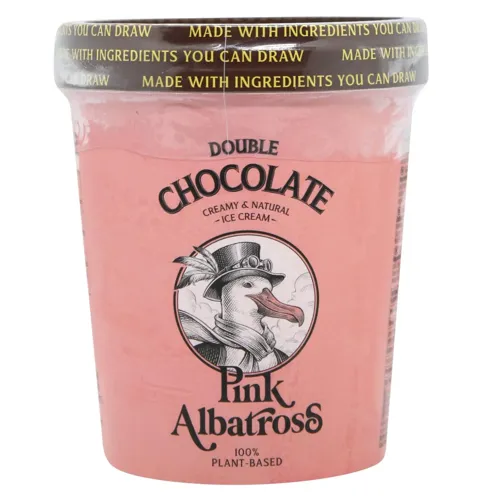 Морозиво Pink Albatross Подвійний шоколад веганське 480мл