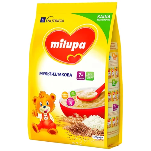 Каша безмолочна Milupa мультизлакова з 7 місяців 170г