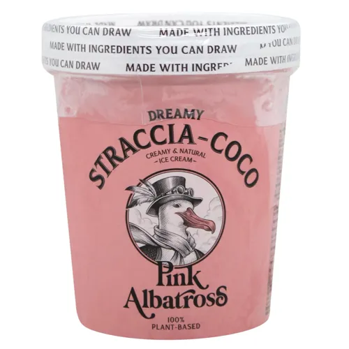 Морозиво Pink Albatross Кокос з шоколадною стружкою веганське 480мл